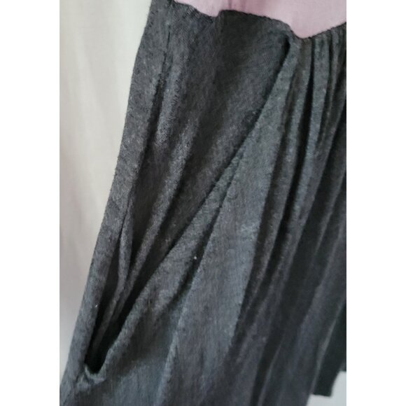 Ginger G Dress Sleeveless Medium raised floral purple black Rayon Summer Y2K - Picture 6 of 12